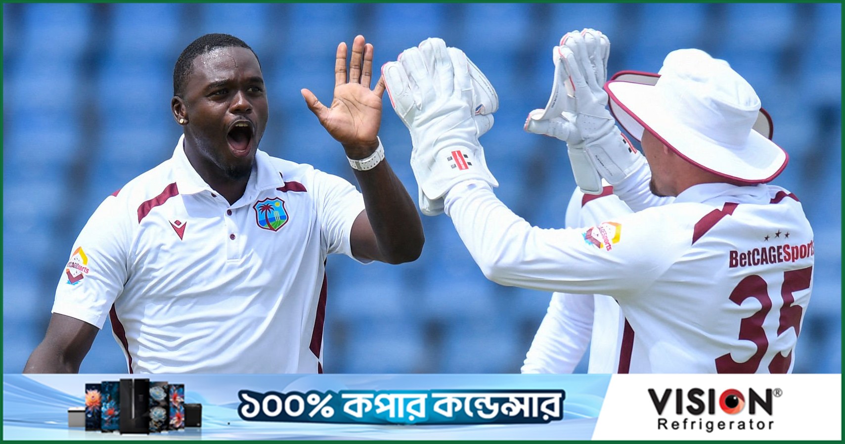 ক্যারিবীয় পেস তোপে উড়ে গেল শ্রীলঙ্কা
